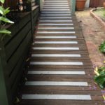 Anti-Slip Plates over Timber Ramp