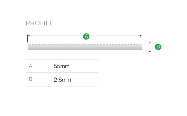 Aluminium recess bar 1